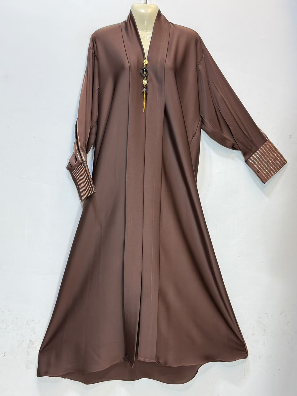 Brown Embroidered