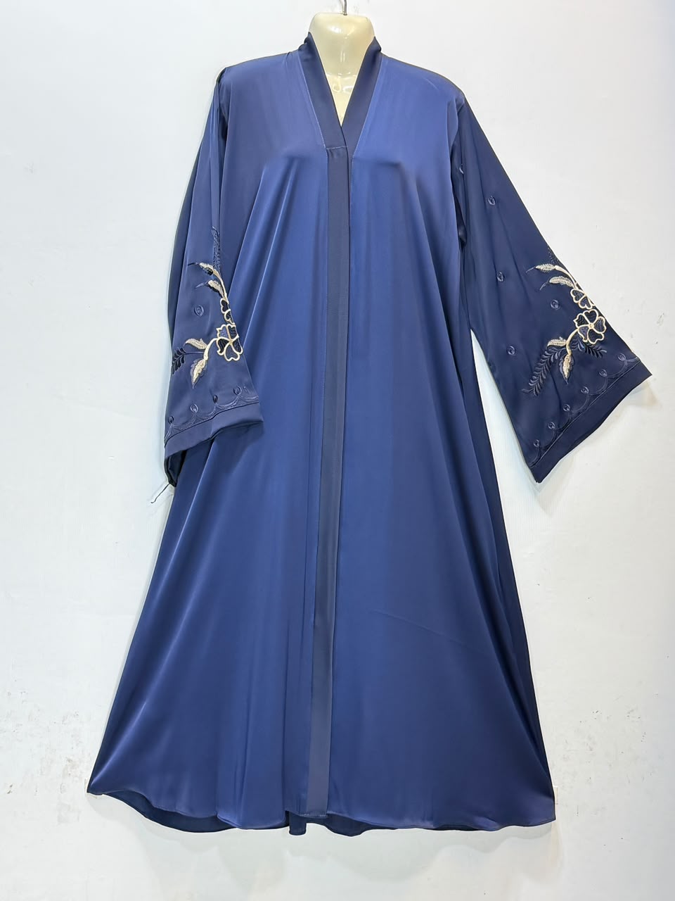 Blue Embroidered