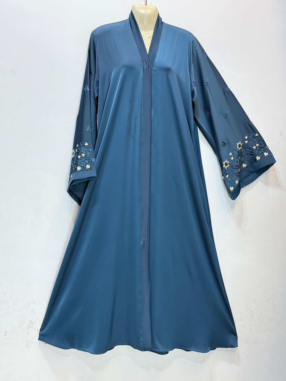 Blue Embroidered