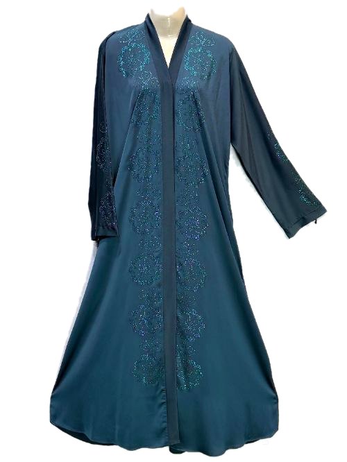 Peacock DMC Embroidered Abaya (DMC20)
