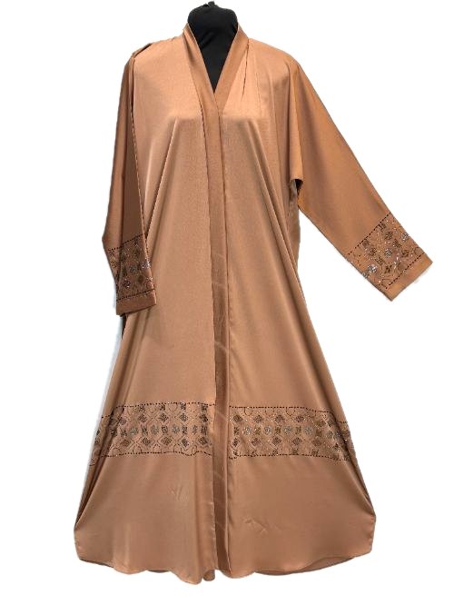 Mocha DMC Embroidered Abaya (DMC21)