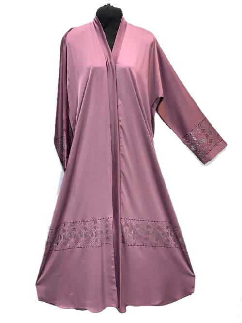 Mauve DMC Embroidered Abaya (DMC24)