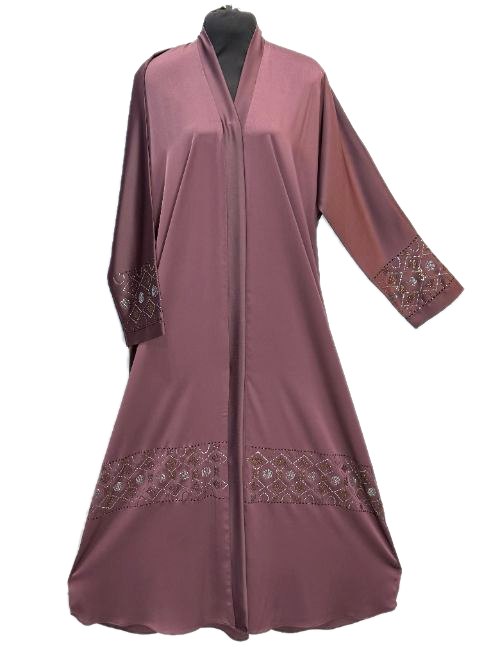 Cocoa DMC Embroidered Abaya