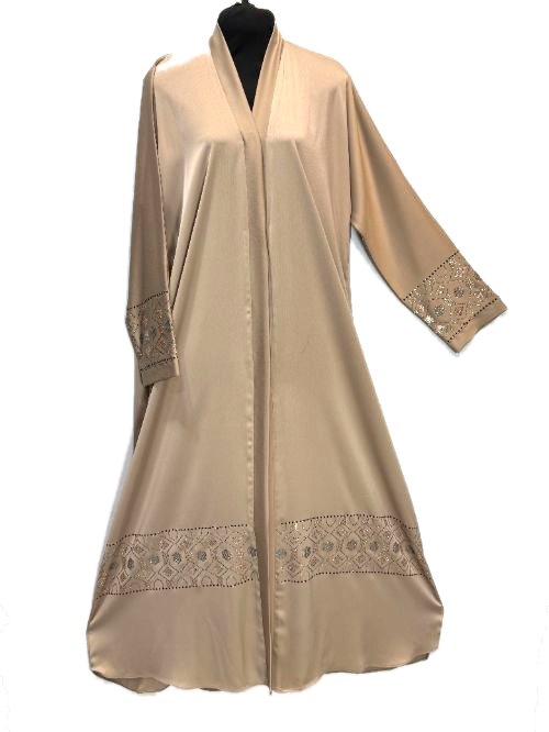 Mocha DMC Embroidered Abaya (DMC27)