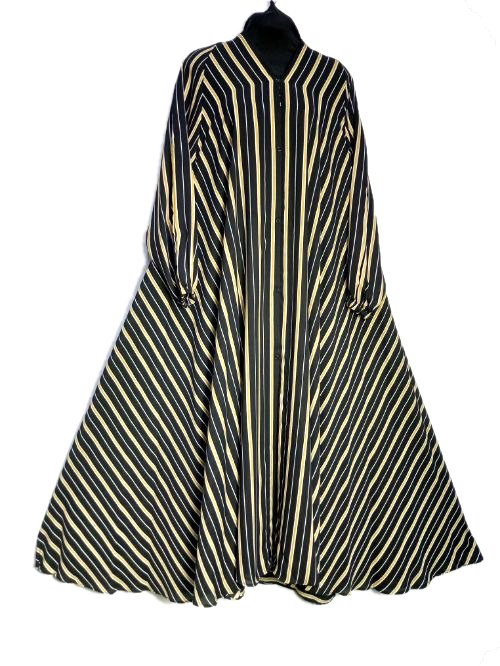 Sage Green Striped Lining Cheel Abaya