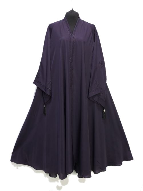 Jet Black Nug Cheel Abaya