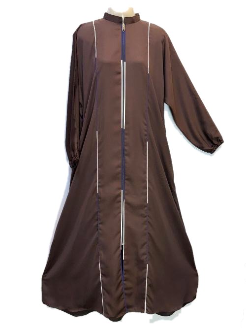 Espresso Full Zip Nida Gown