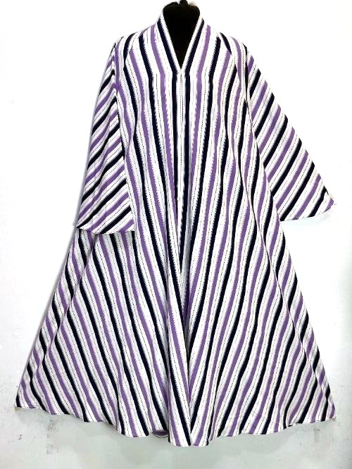Silver Grey Printed Cheel Abaya