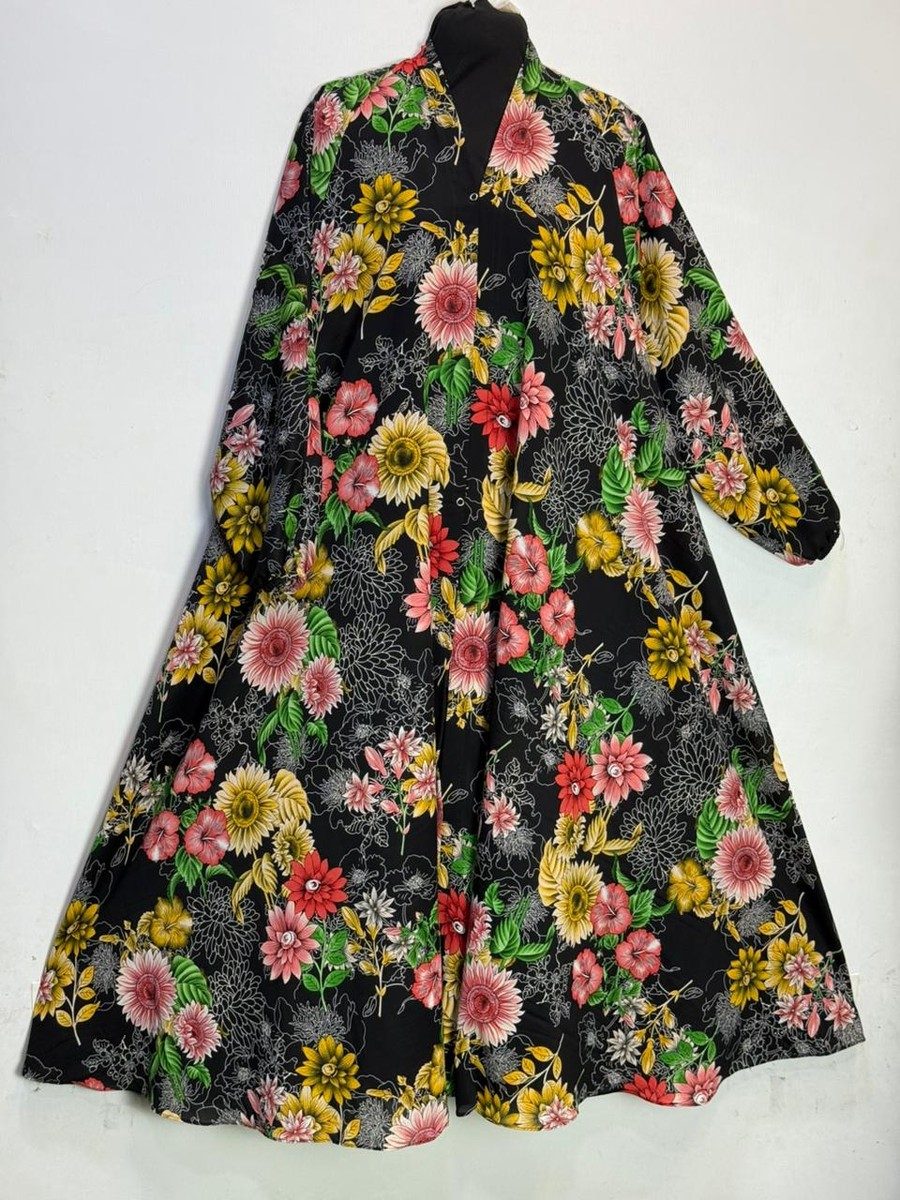 Mocha Printed Cheel Abaya