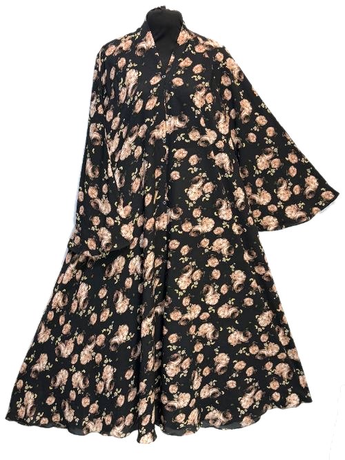 Taupe Printed Cheel Abaya (PC38)