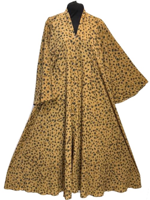 Camel Printed Cheel Abaya