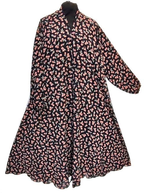 Dusty Rose Printed Cheel Abaya