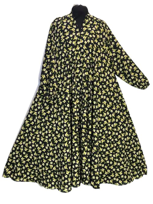 Khaki Printed Cheel Abaya