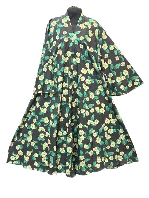 Sage Green Printed Cheel Abaya (PC69)