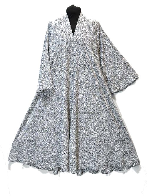 Silver Grey Printed Cheel Abaya (PC87)