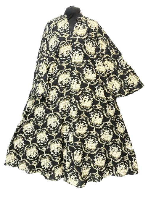 Oatmeal Printed Cheel Abaya (PC91)