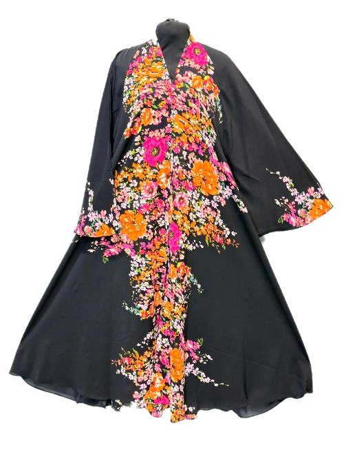 Cocoa Printed Cheel Abaya (PC92)