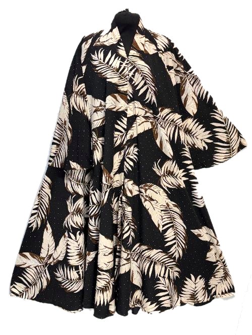 Taupe Printed Nug Cheel Abaya