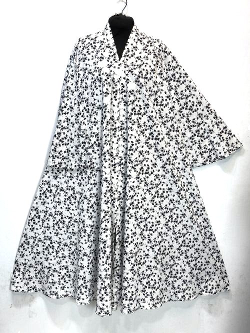 Silver Grey Printed Nug Cheel Abaya (PCN08)