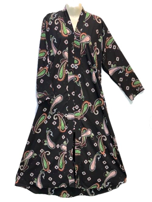 Charcoal Printed Gown