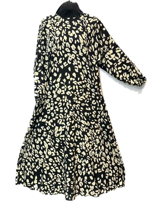 Taupe Printed Nida Maxi (PM03)