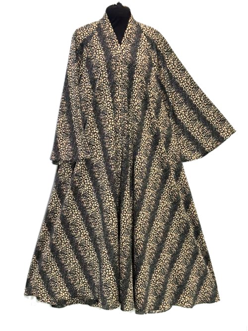 Taupe Printed Tiktok Cheel Abaya