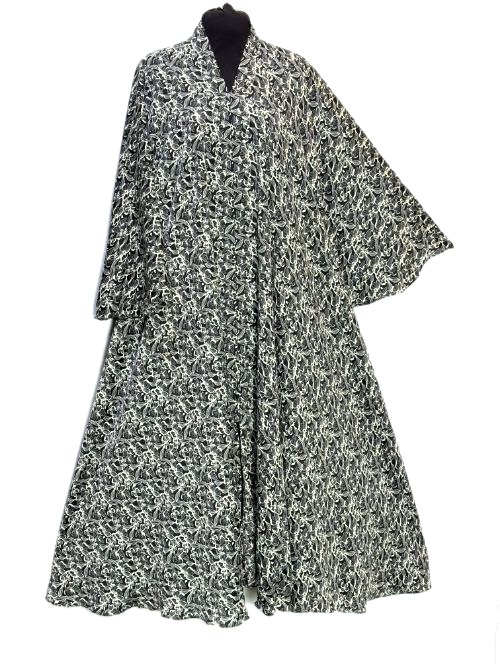 Sage Green Printed Tiktok Cheel Abaya (PTC07)