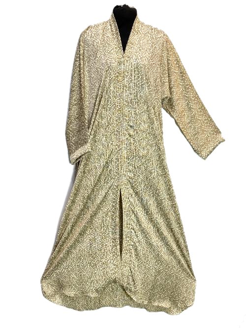 Sand Printed Tiktok Gown