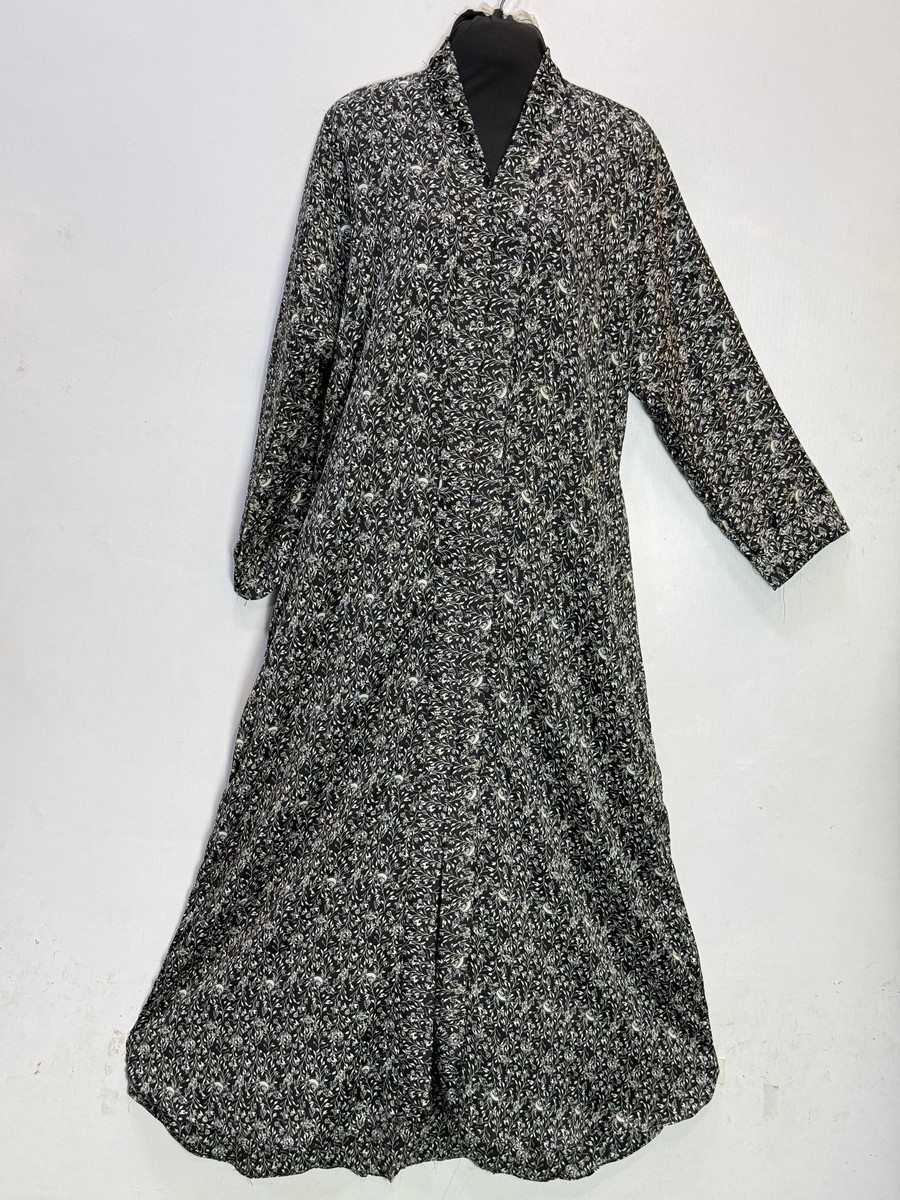 Graphite Printed Tiktok Gown