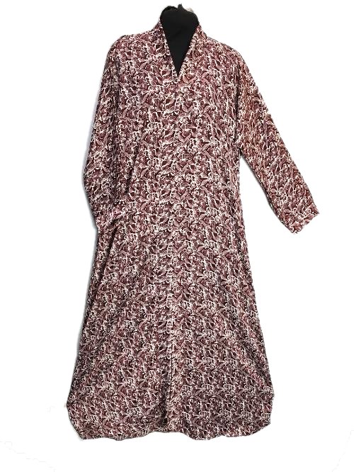 Dusty Rose Printed Tiktok Gown