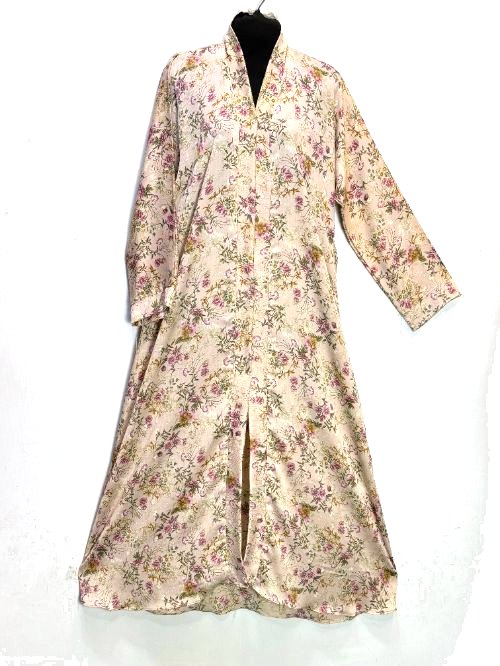 Beige Printed Tiktok Gown
