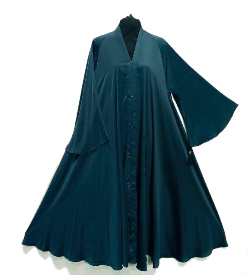 Jet Black Tiktok Cheel Abaya