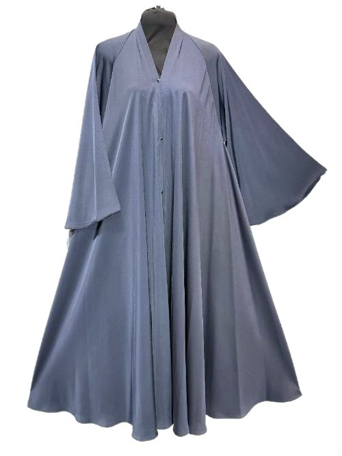 Steel Blue Tiktok Cheel Abaya