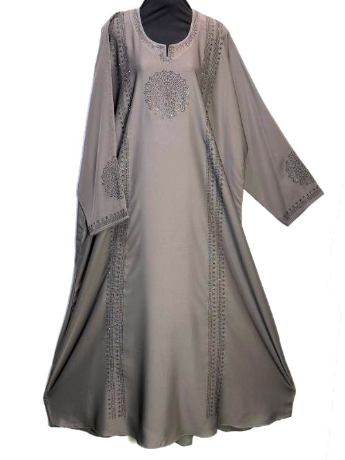 Taupe Nug Embellished Maxi