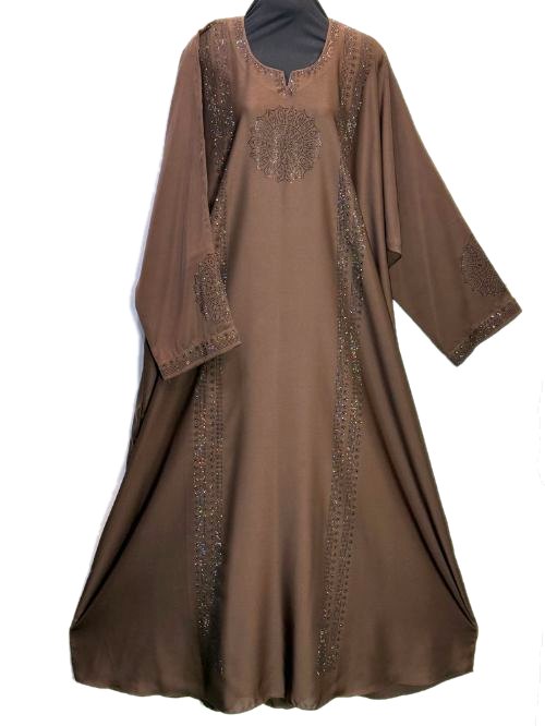 Chocolate Nug Embellished Maxi