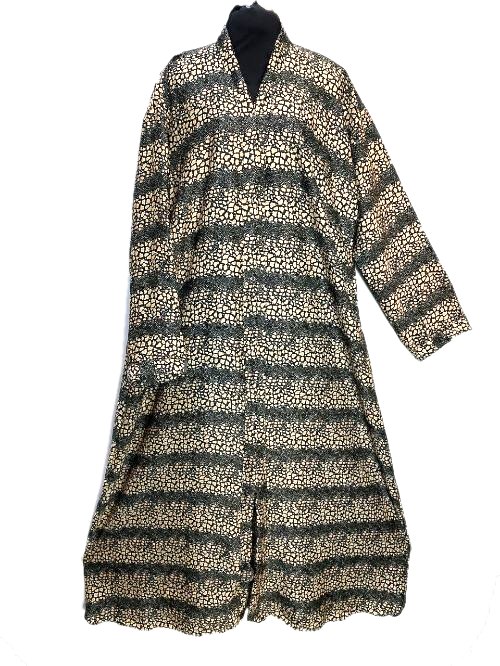 Dove Grey Printed Tiktok Abaya