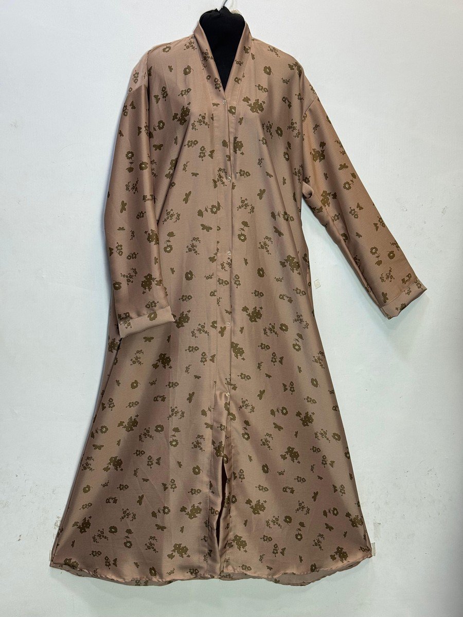 Mocha Printed Tiktok Abaya (XLPT05)