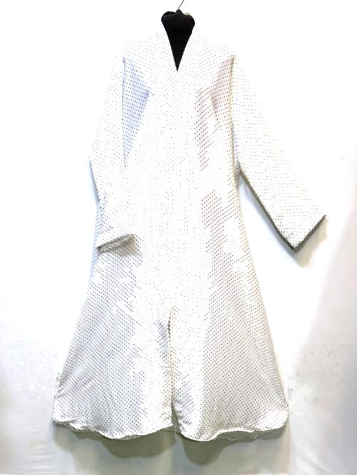 Dove Grey Printed Tiktok Abaya (XLPT08)