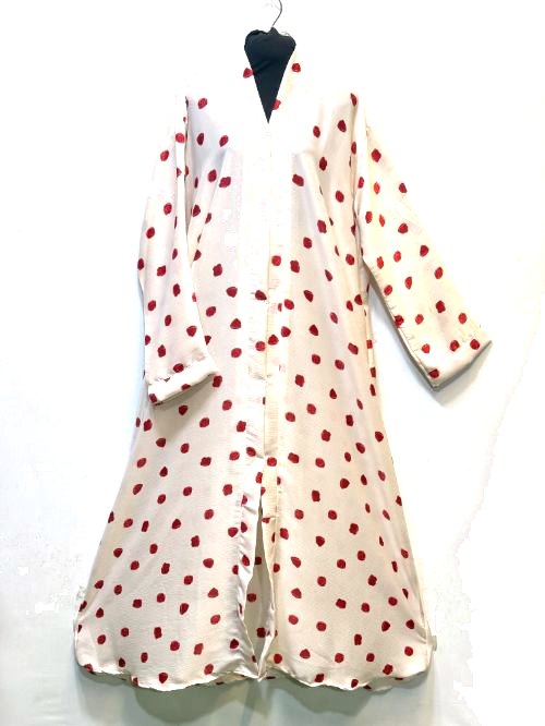 Beige Printed Tiktok Abaya