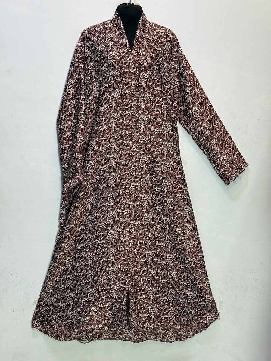 Taupe Printed Tiktok Abaya