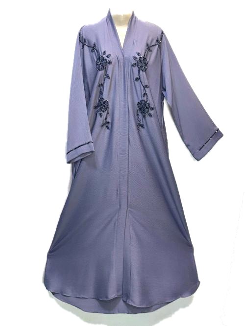 Denim Blue Katdana Zoom Abaya