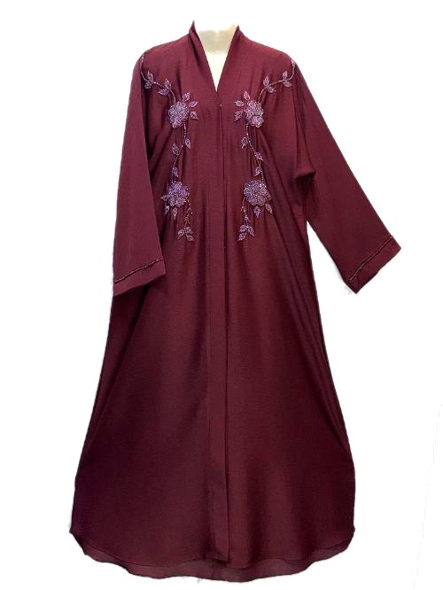 Merlot Katdana Zoom Abaya (ZKG13)