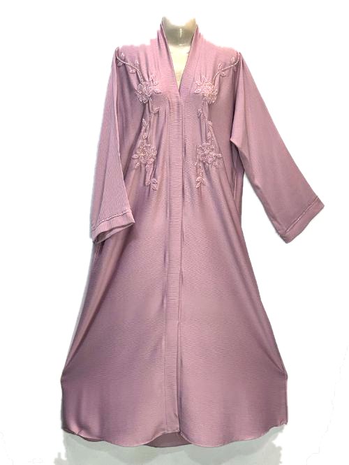 Dusty Rose Katdana Zoom Abaya