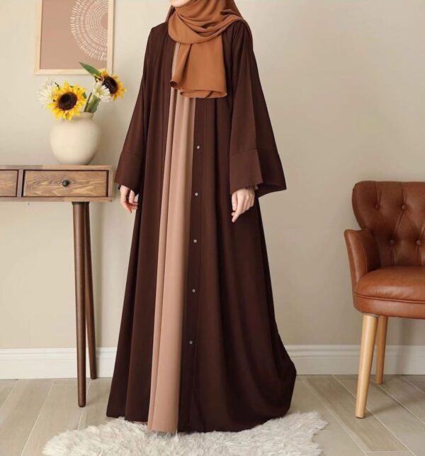 Double Upper Coat Style Abaya