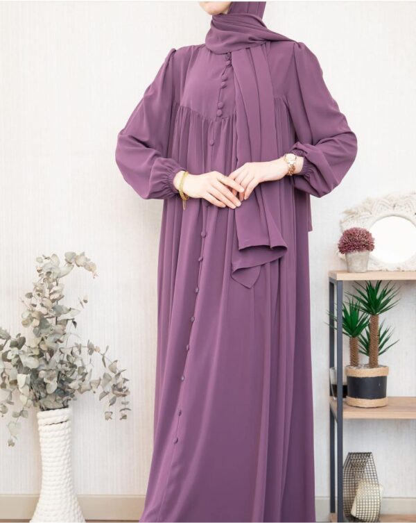 Button Maxi Style Abaya