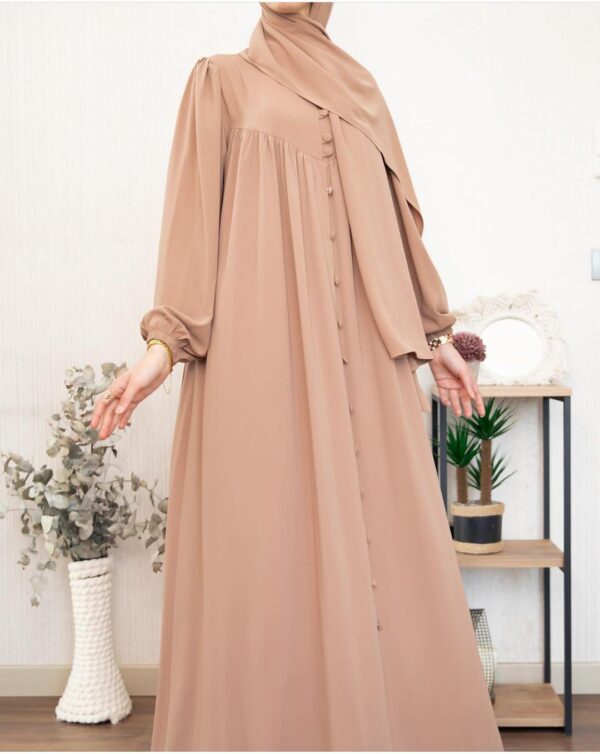 Button Maxi Style Abaya - Image 4