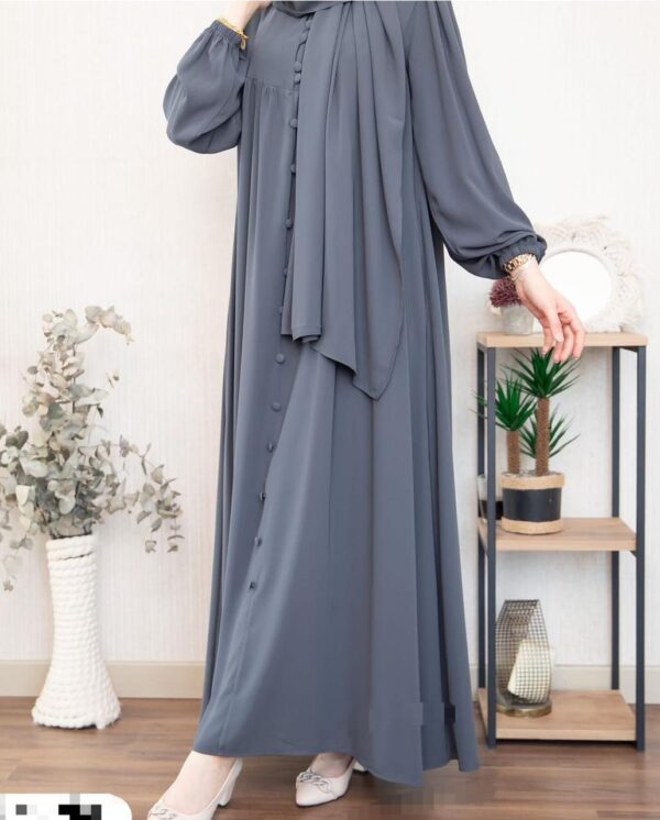 Button Maxi Style Abaya - Image 5