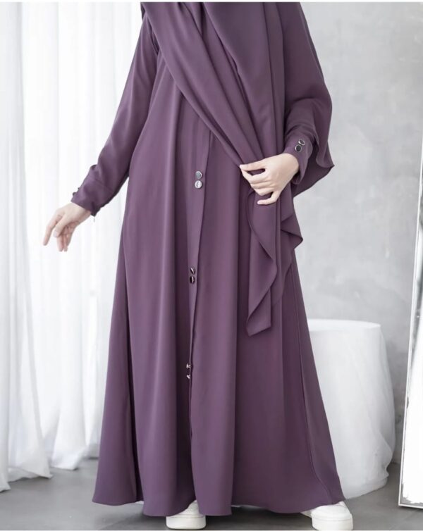 Button Style Abaya