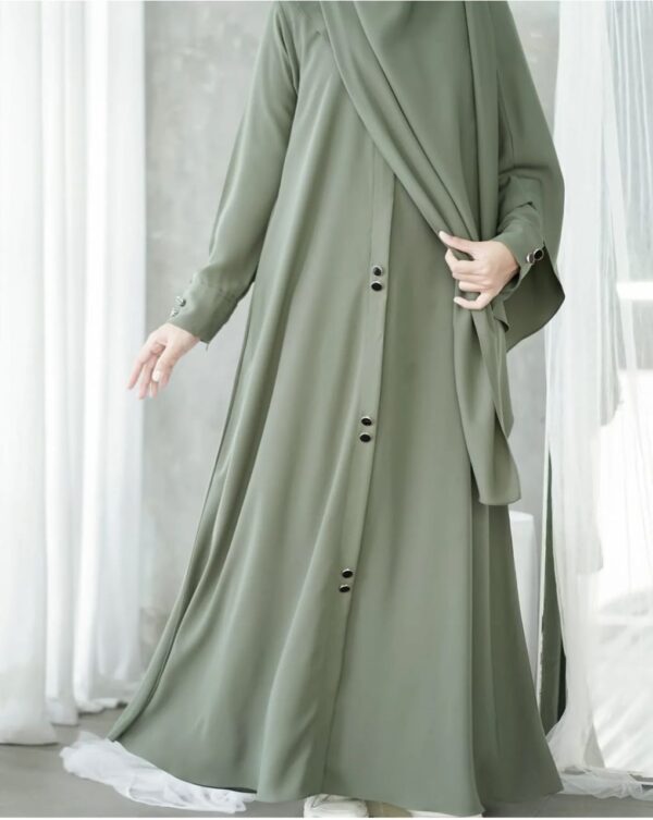 Button Style Abaya - Image 4