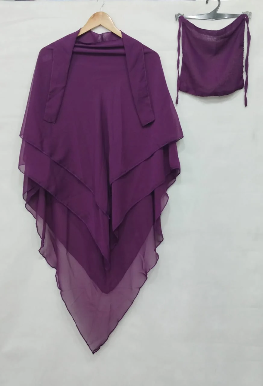 Purple Khimar Hijab